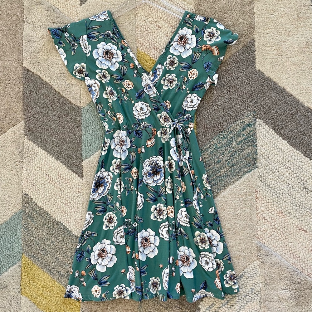 STITCH FIX Kaileigh Faux Wrap Knit Dress